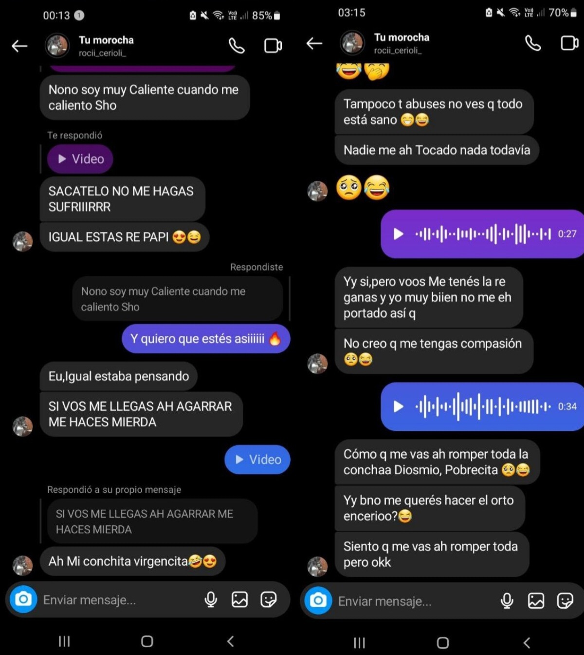 Mi ex putita y su contenido de virgencita 1